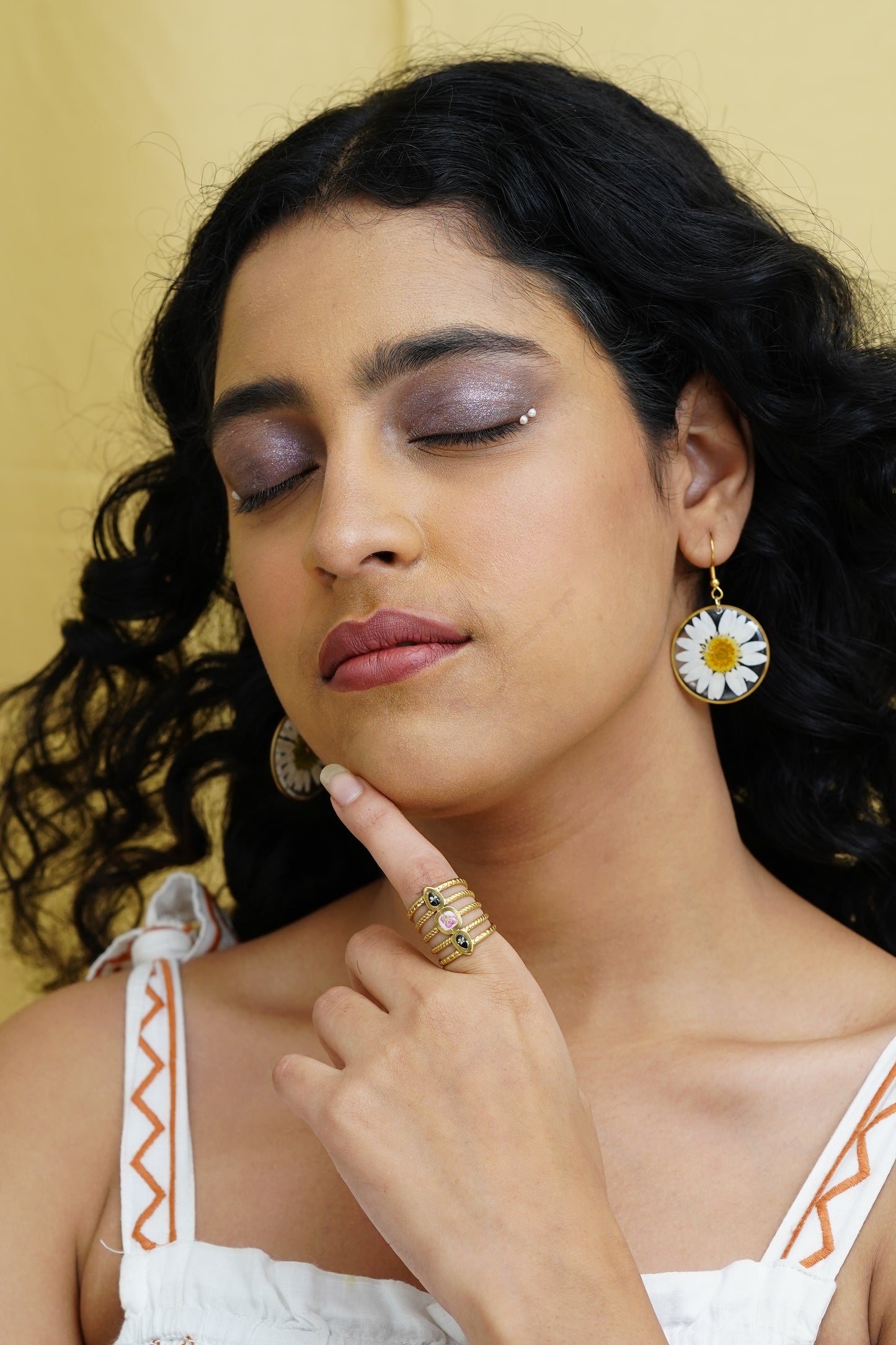 Twist Cross Ring 18k gold