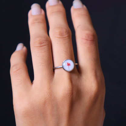 Tiny Queen Anne's Lace Ring