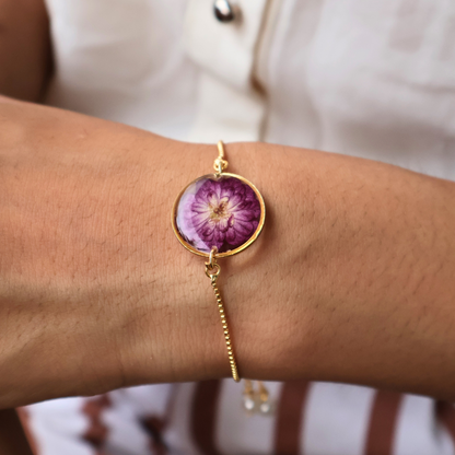 Tiny Chrysanthemum  Bracelet