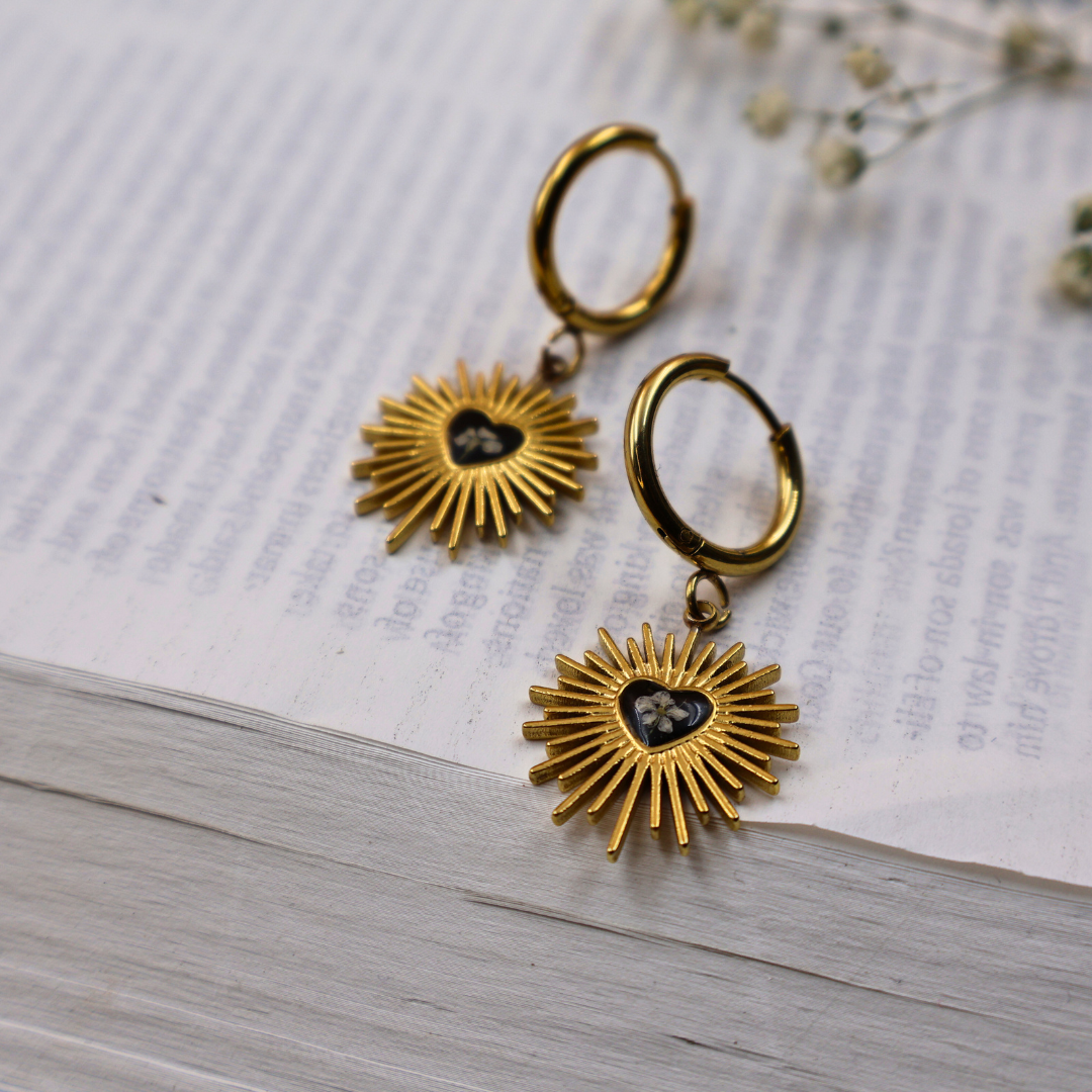 Golden Blossom Earrings(18K Gold Plated)