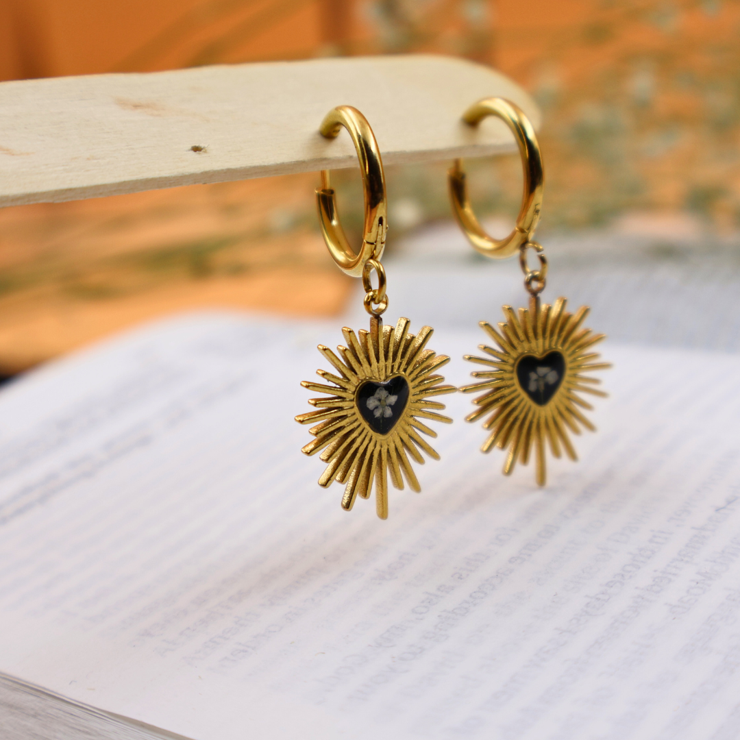 Golden Blossom Earrings(18K Gold Plated)