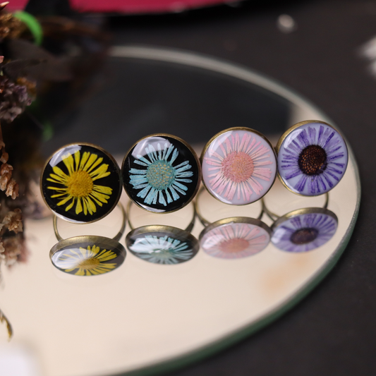 Aster bloom Rings