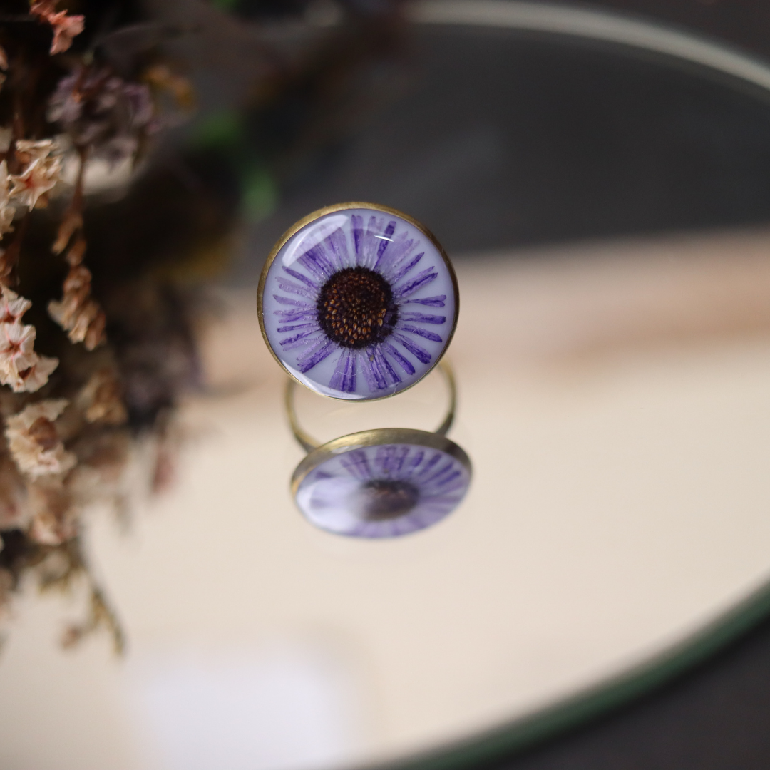 Aster bloom Rings