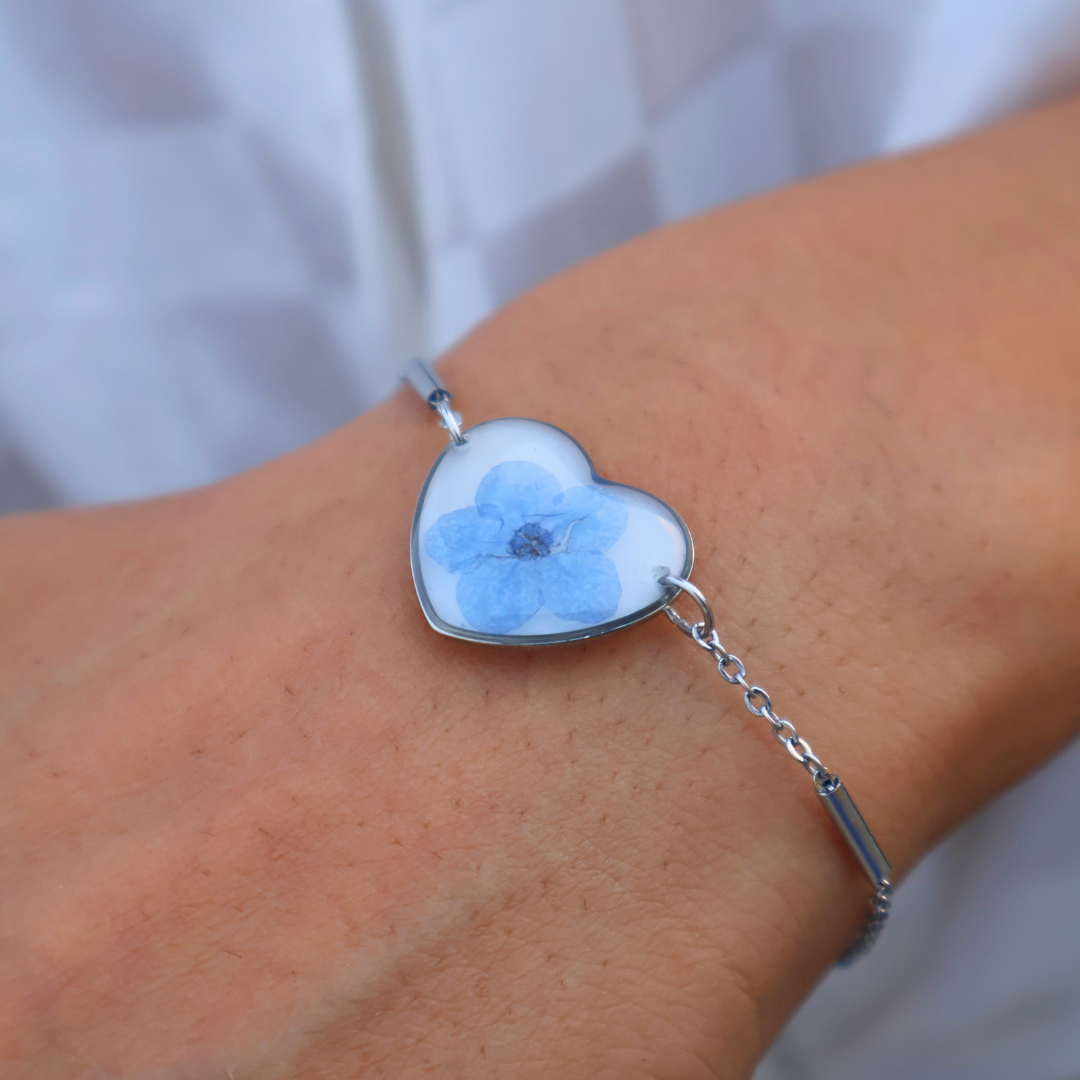 Forget me not Bracelet ( Heart)