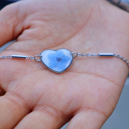 Forget me not Bracelet ( Heart)