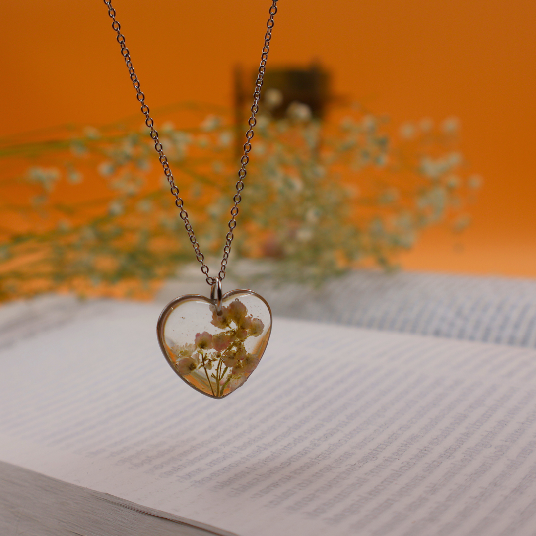 Ozothamnus Heart Necklace