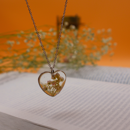 Ozothamnus Heart Necklace