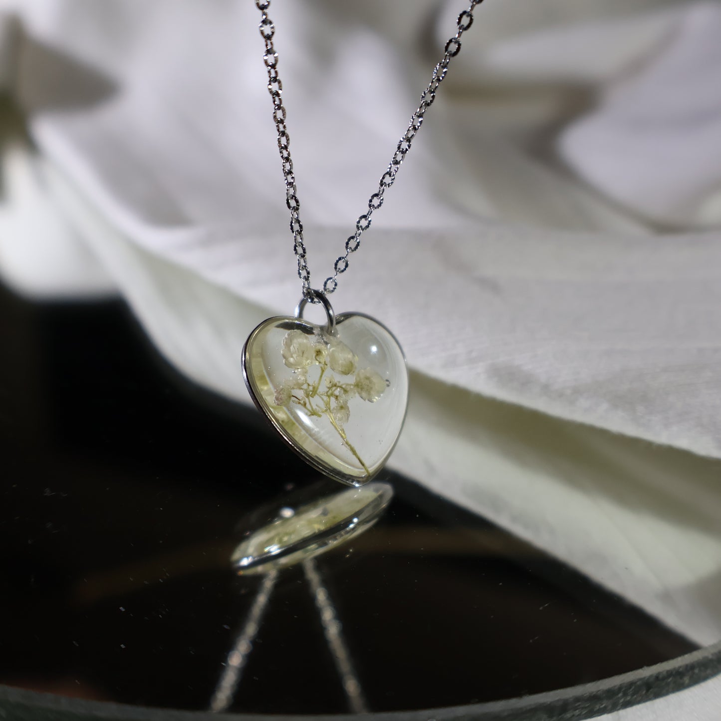 Ozothamnus Heart Necklace