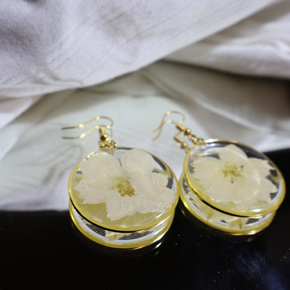 Snowy snow earrings