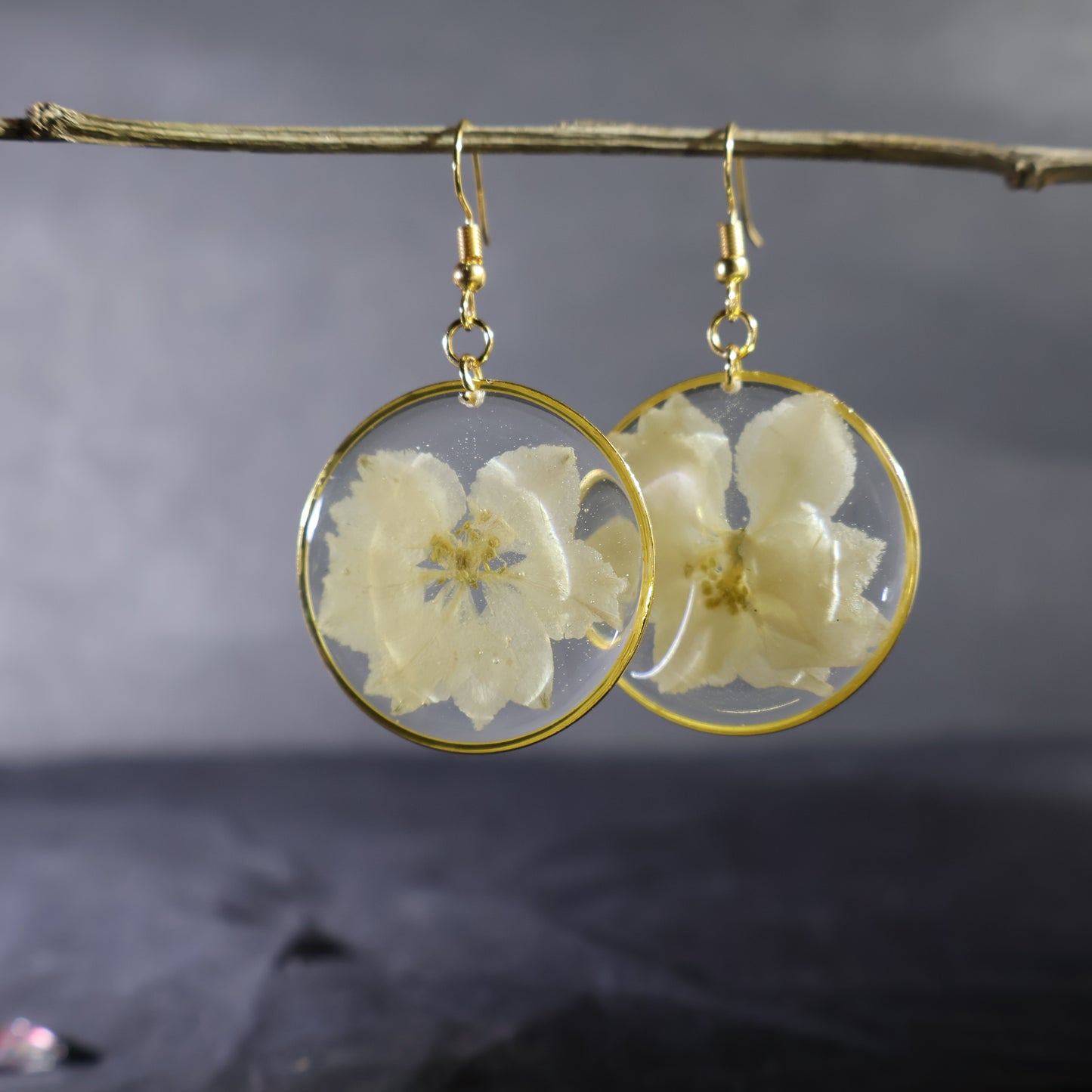 Snowy snow earrings