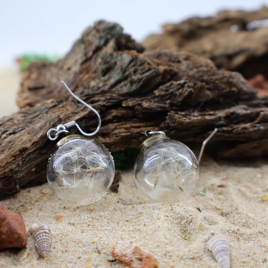 dandelion earrings