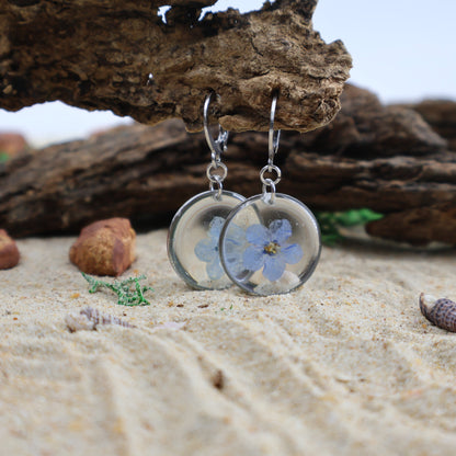 Forget me not Earrings (circle)