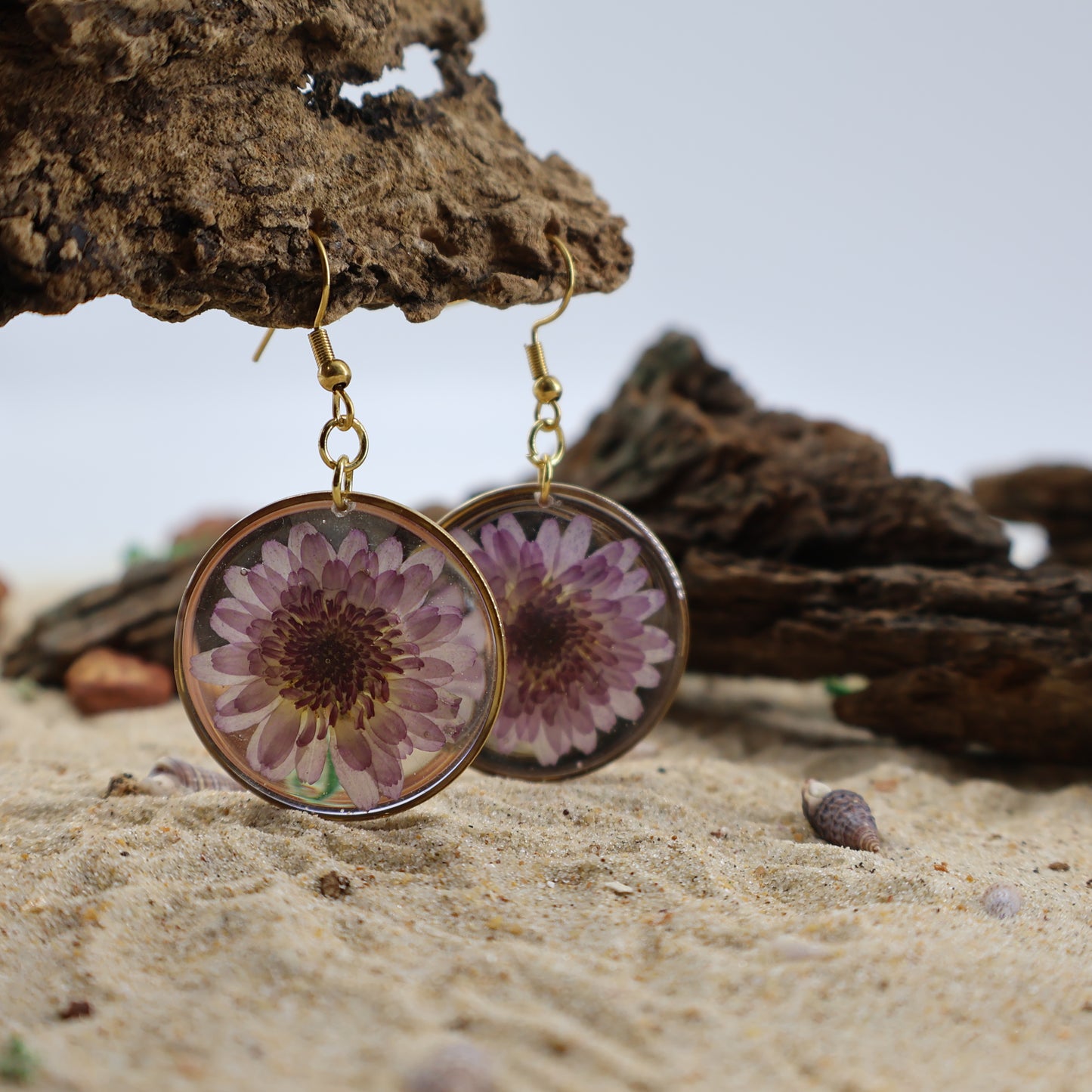 Chrysanthemum flower Earrings