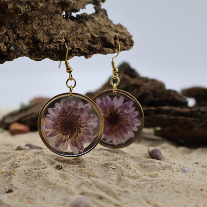 Chrysanthemum flower Earrings