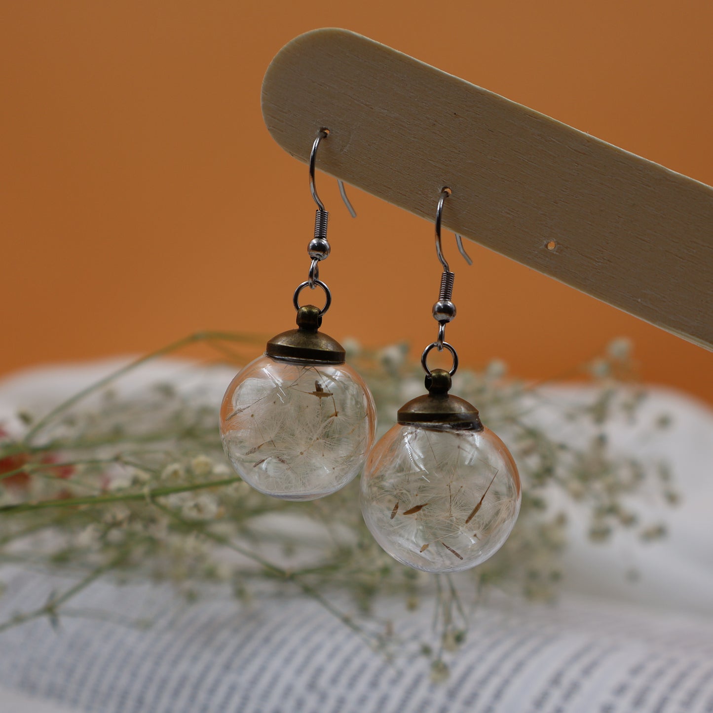 dandelion earrings