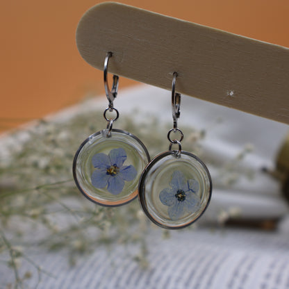 Forget me not Earrings (circle)