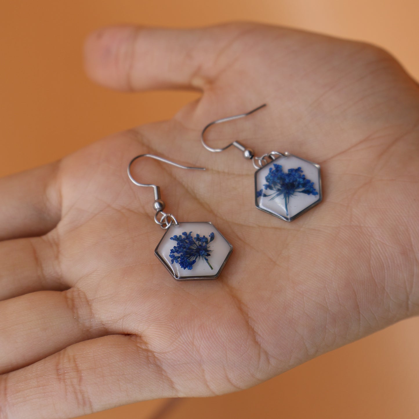 Anne's Lace Earrings ( blue )