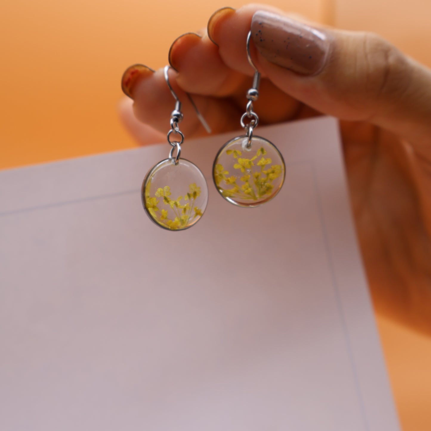 Minimal Yellow Earring