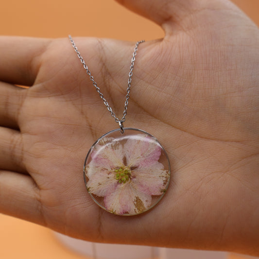 Larkspur infused Necklace